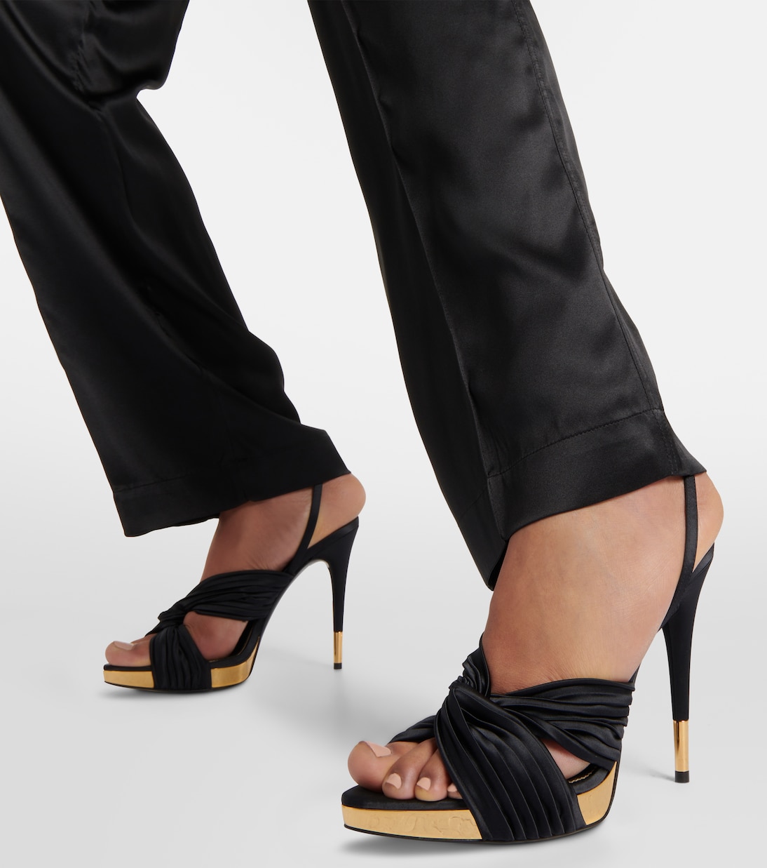 Satin platform sandals | Tom Ford