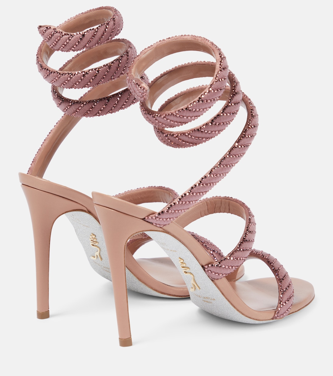 Cleo embellished satin sandals | Rene Caovilla