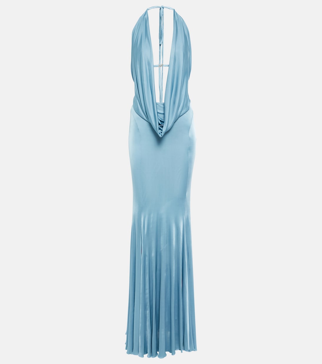 Open-back satin gown | Blumarine