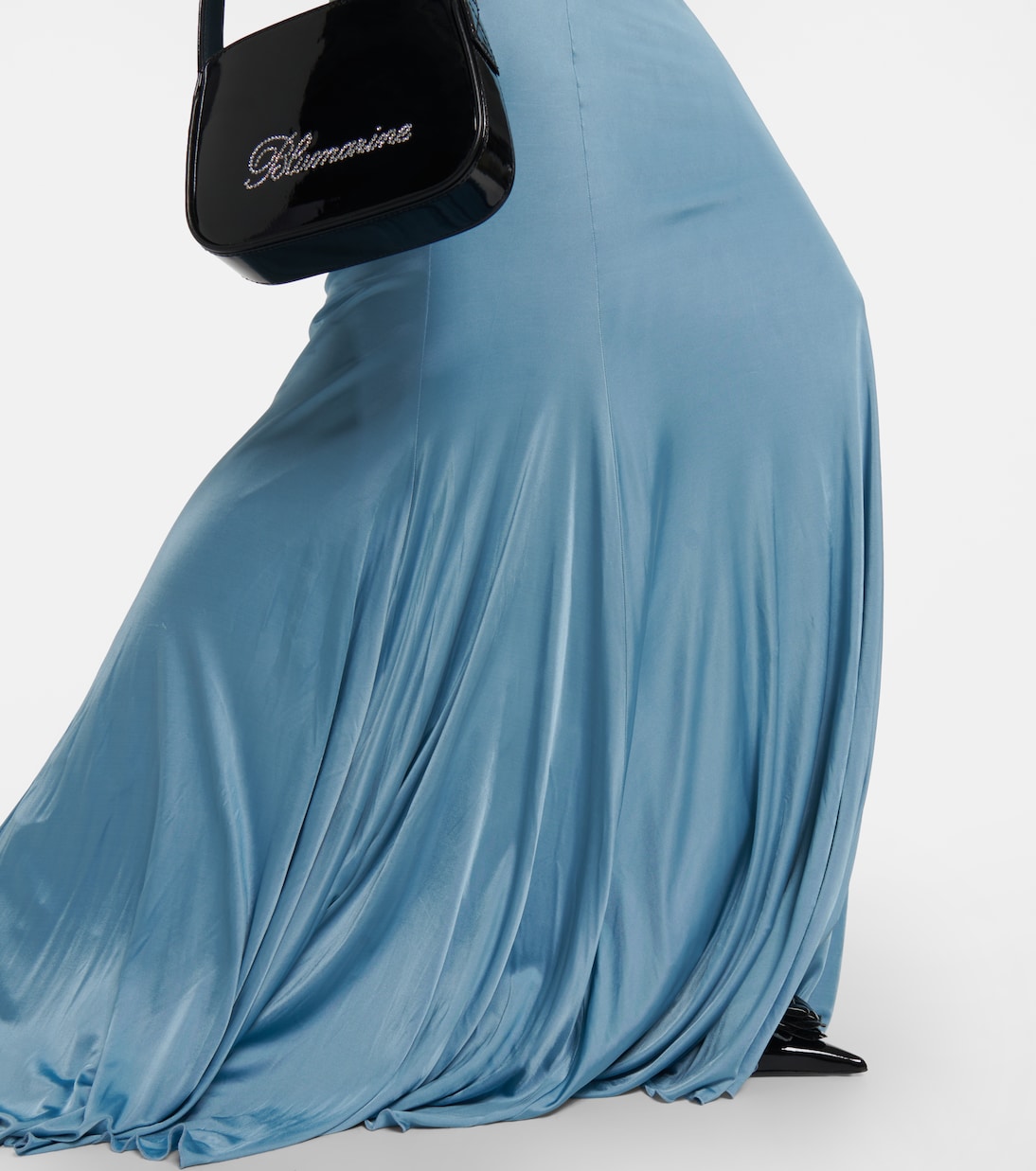 Open-back satin gown | Blumarine
