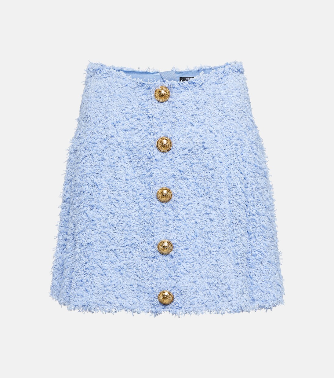 Minifalda plisada en bouclé | Balmain
