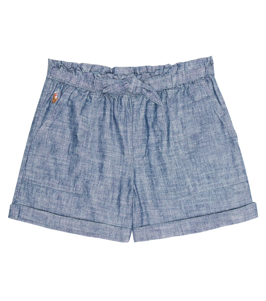 Shorts in chambray di cotone | Polo Ralph Lauren Kids