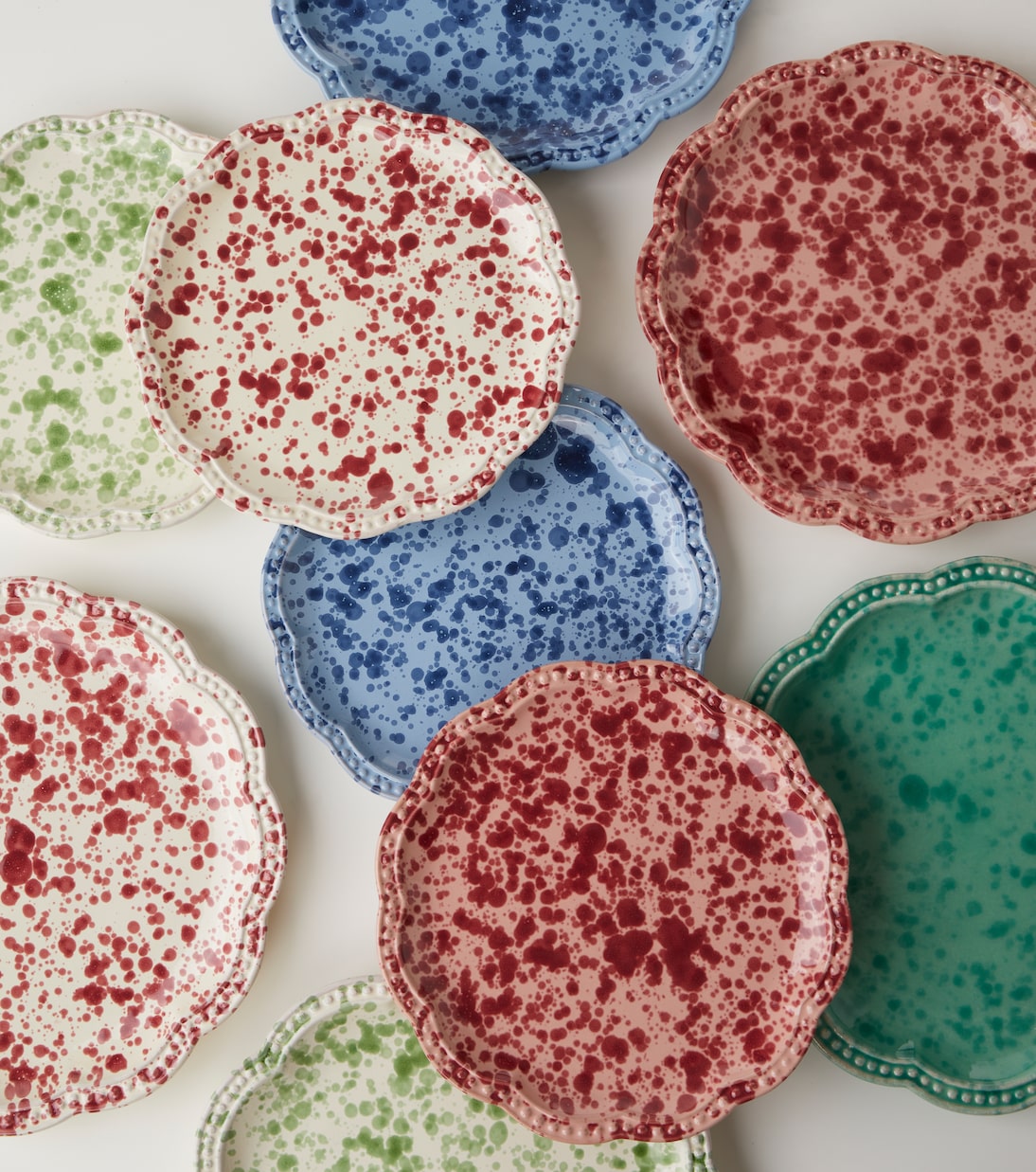 Speckled ceramic dinner plate | Cabana