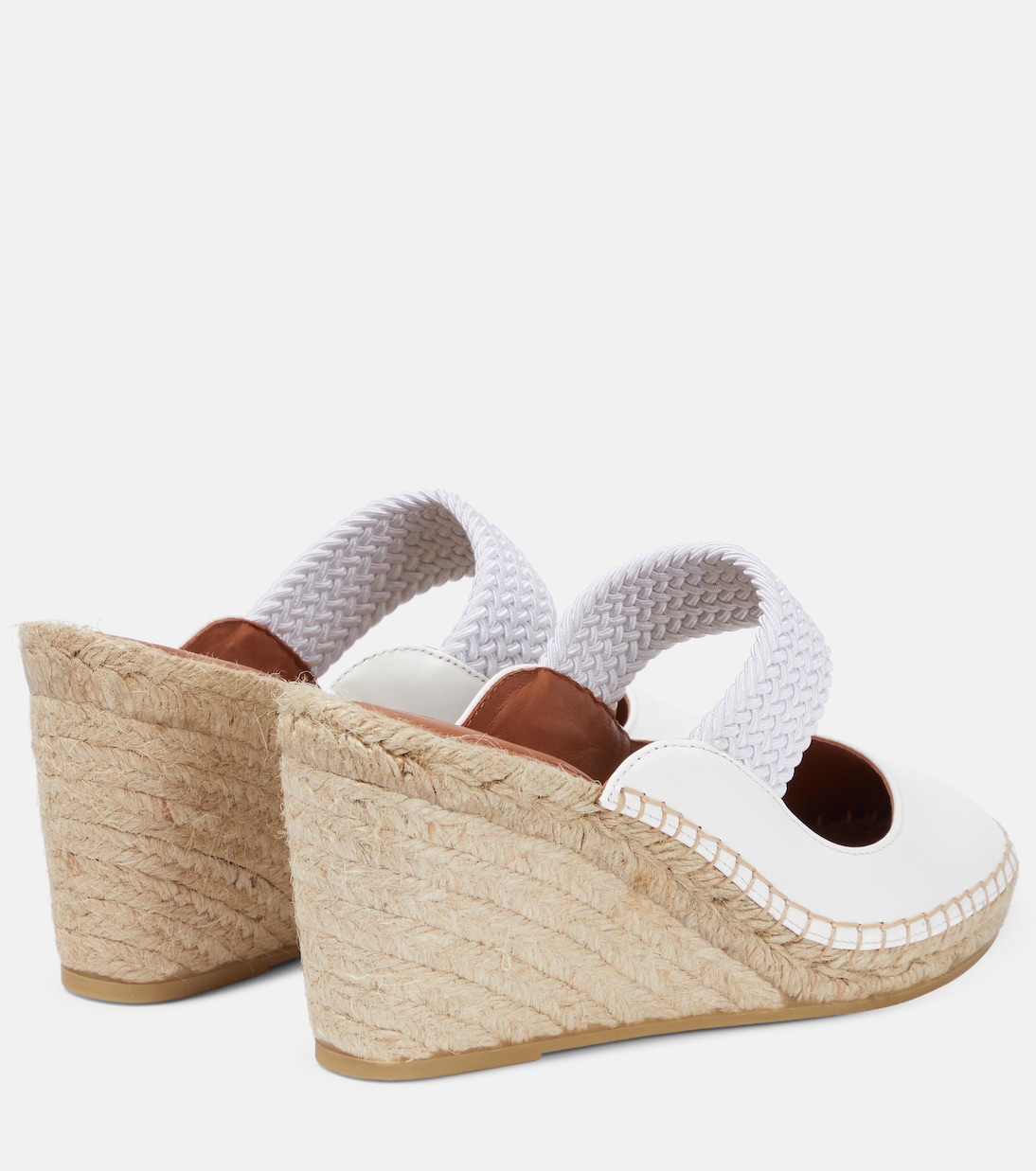 Siena 70 leather espadrille wedges | Malone Souliers