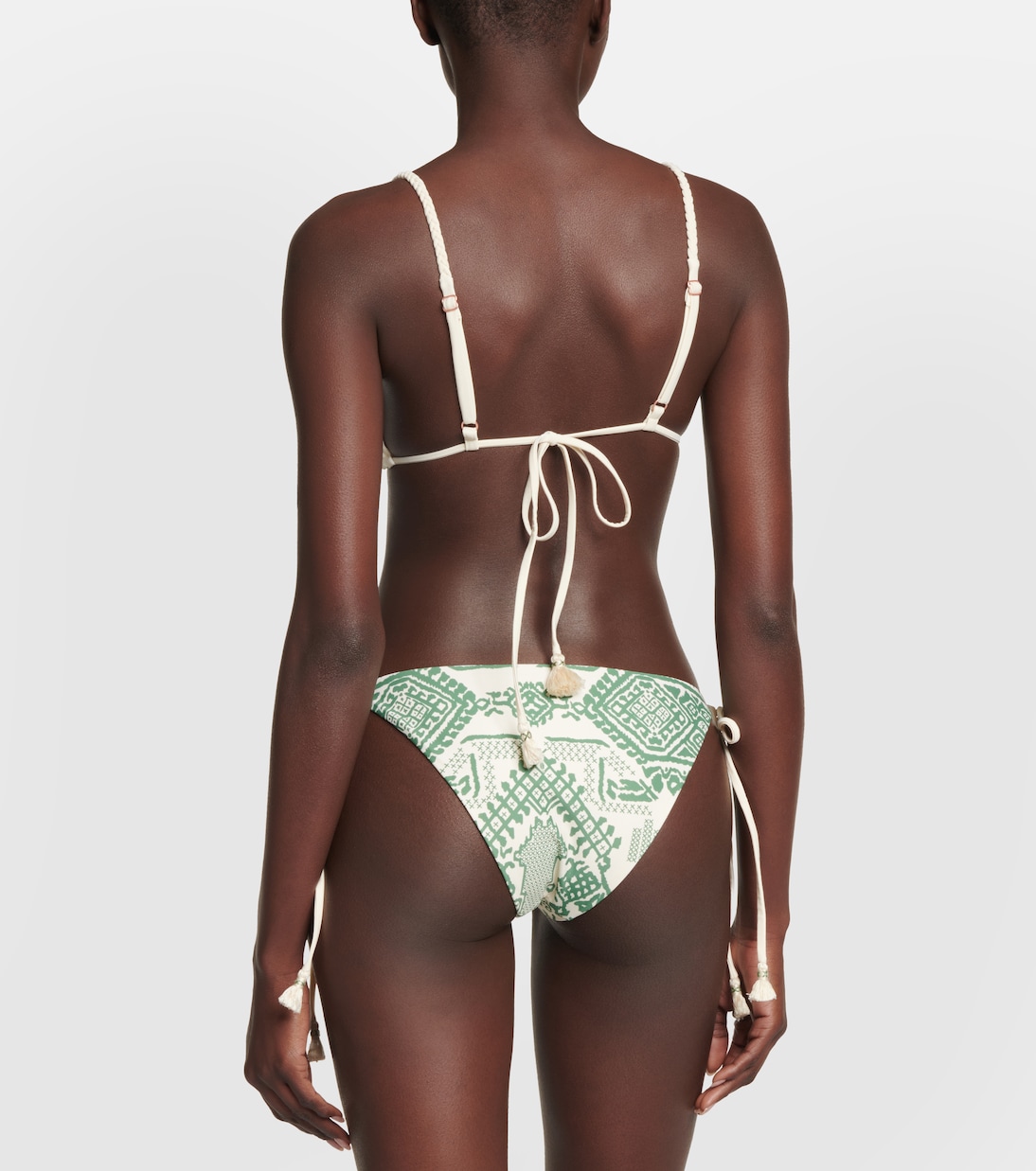 Printed self-tie bikini bottoms | Johanna Ortiz
