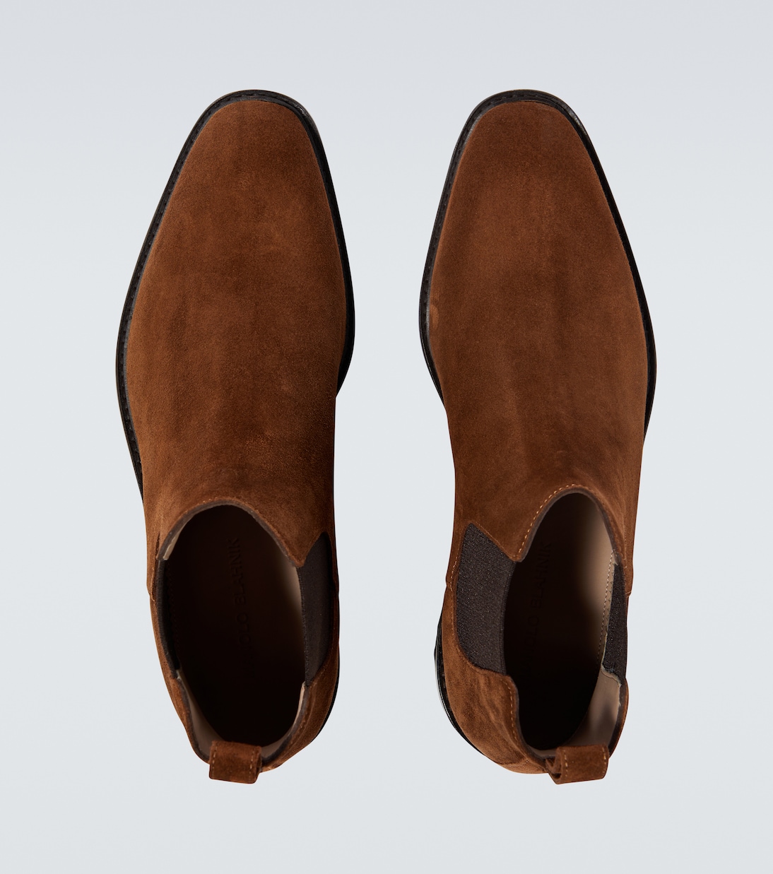 Stivaletti Chelsea Brompton in suede | Manolo Blahnik