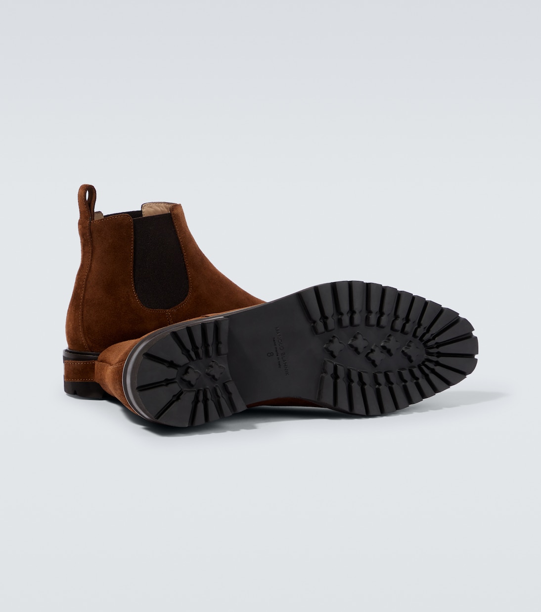 Stivaletti Chelsea Brompton in suede | Manolo Blahnik