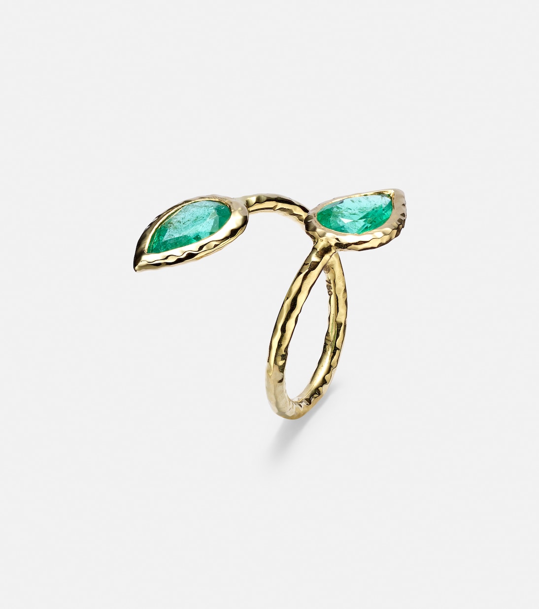 Anello Moi and Toi in oro 18kt con smeraldi | Octavia Elizabeth