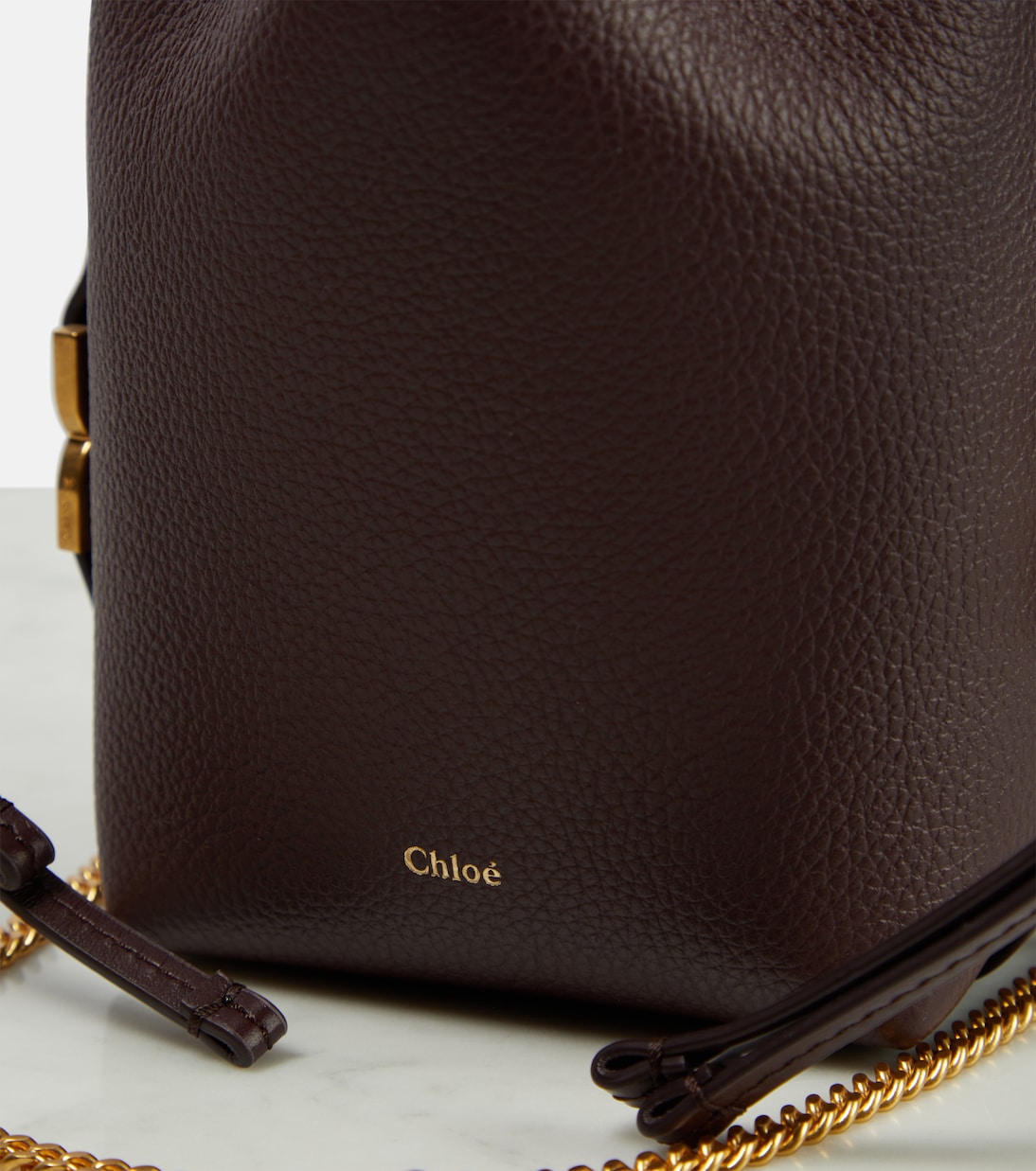 Sac seau Marcie Mini en cuir | Chloé