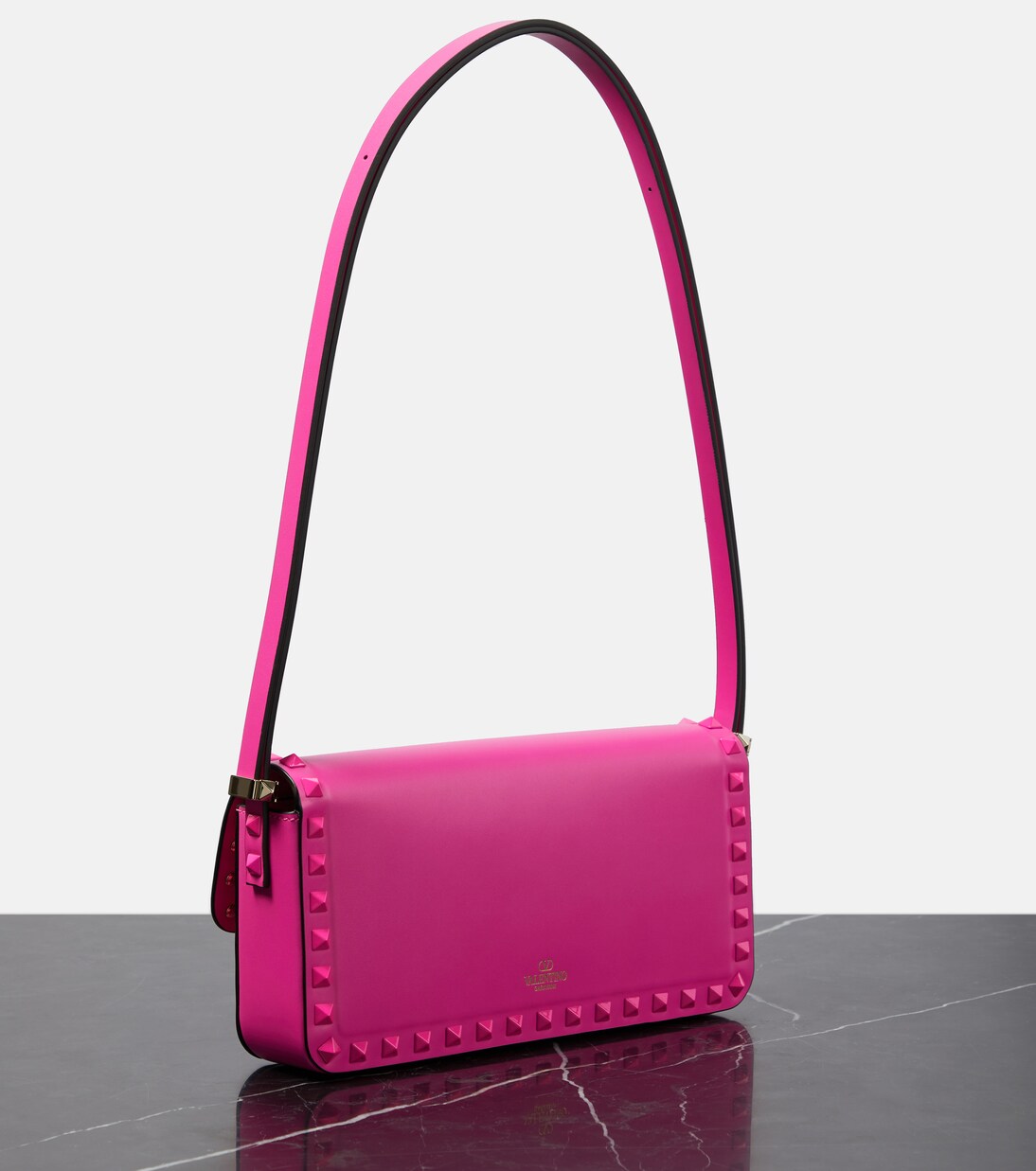 Rockstud23 East West shoulder bag in pink Valentino Garavani Mytheresa