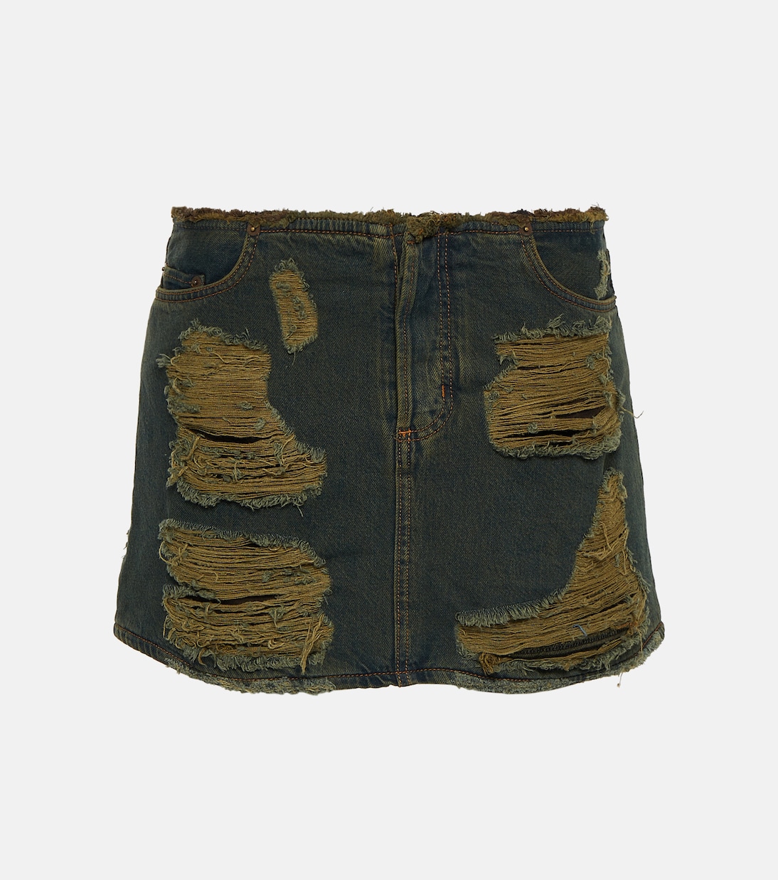 Minigonna in denim distressed | Acne Studios