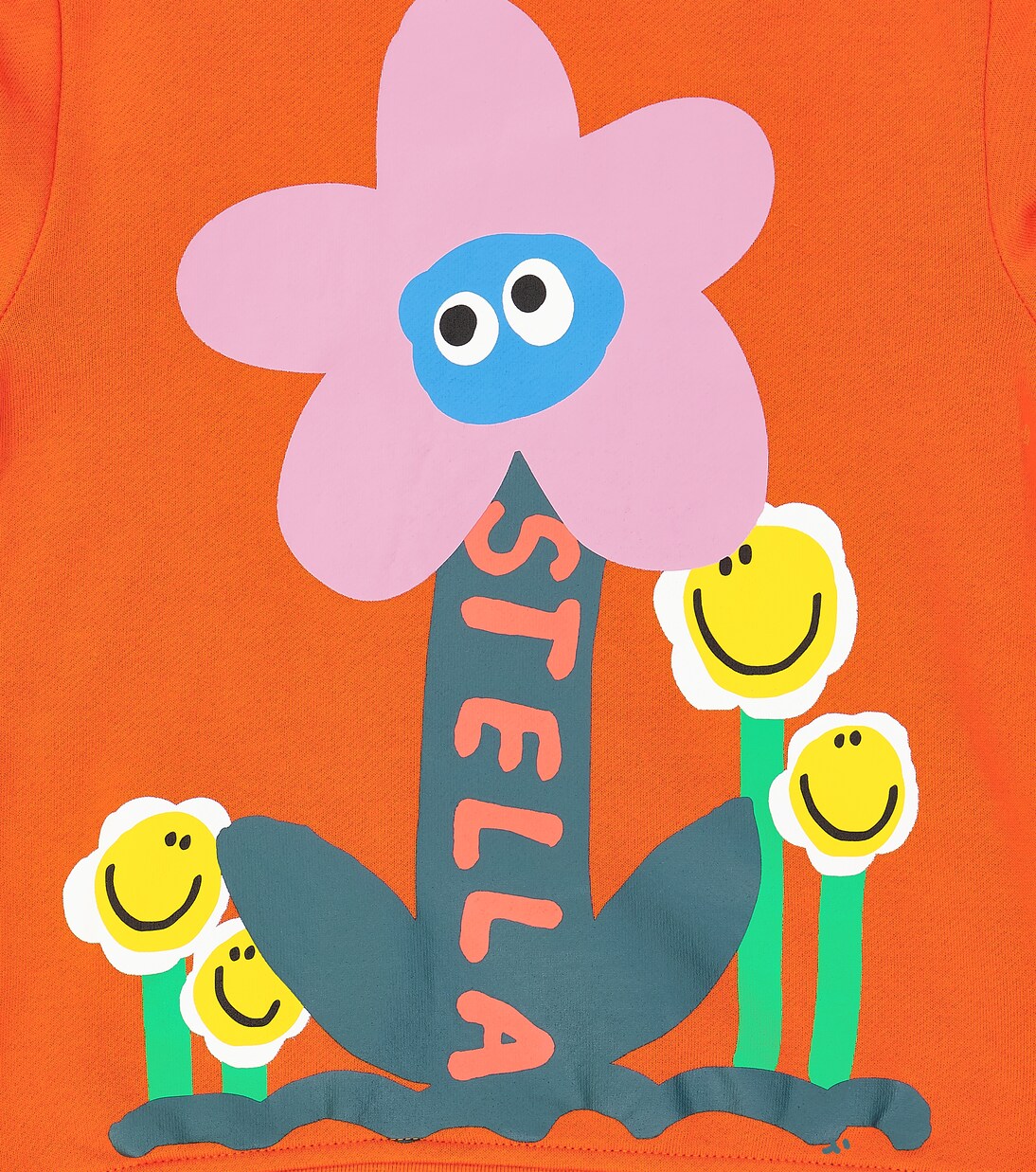 Sudadera en jersey de algodón floral | Stella McCartney Kids