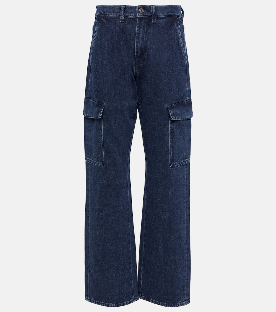 Tess Cargo high-rise straight jeans | 7 For All Mankind