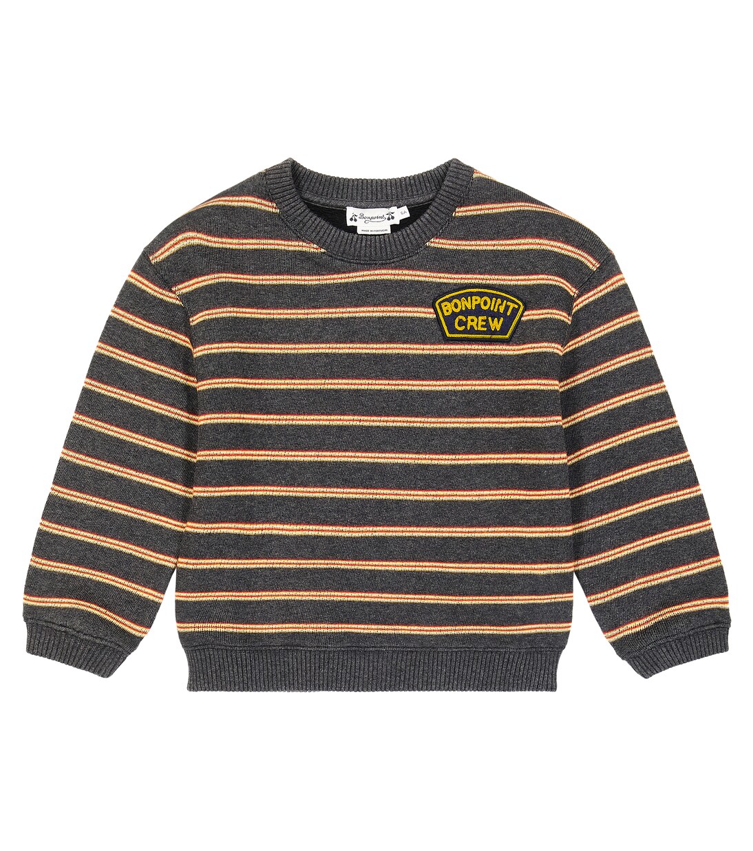 Sudadera Tonino de forro polar a rayas | Bonpoint