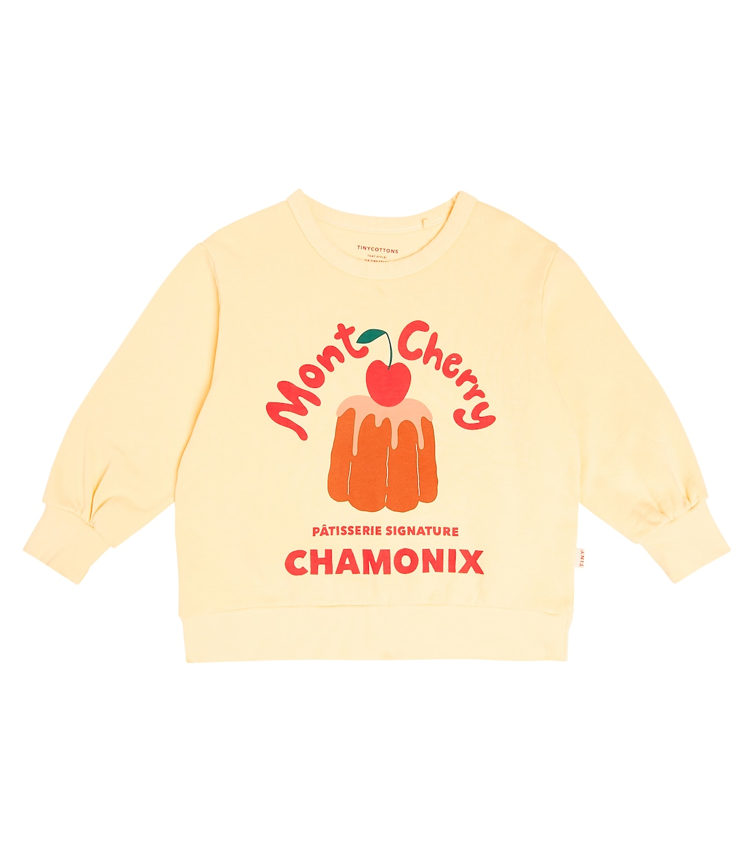 Felpa Mont Cherry in jersey di cotone | Tinycottons