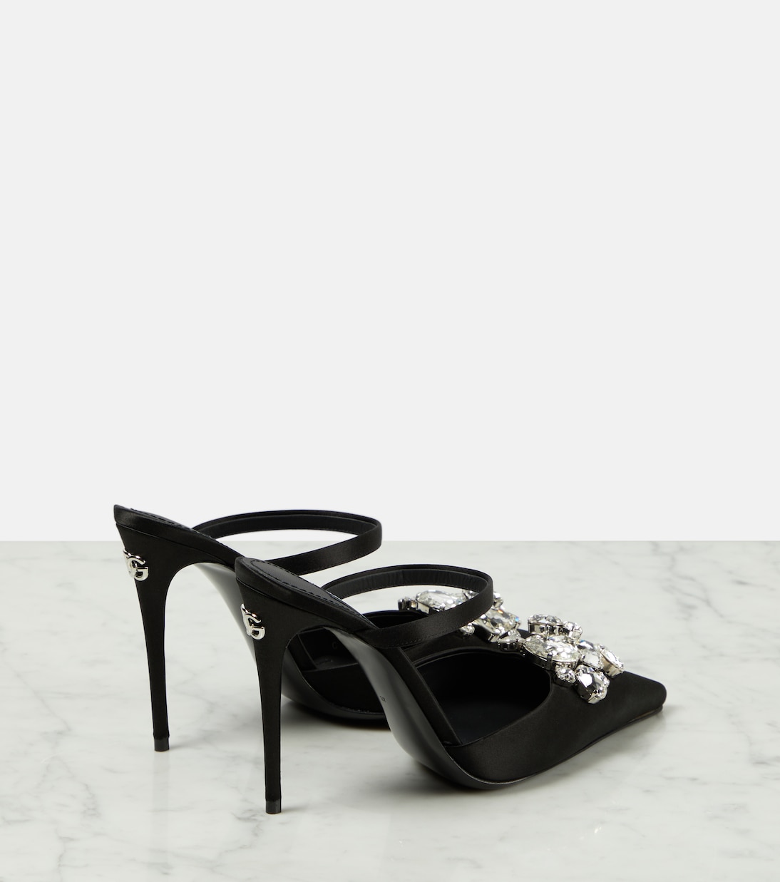 Verzierte Mules aus Satin | Dolce&Gabbana