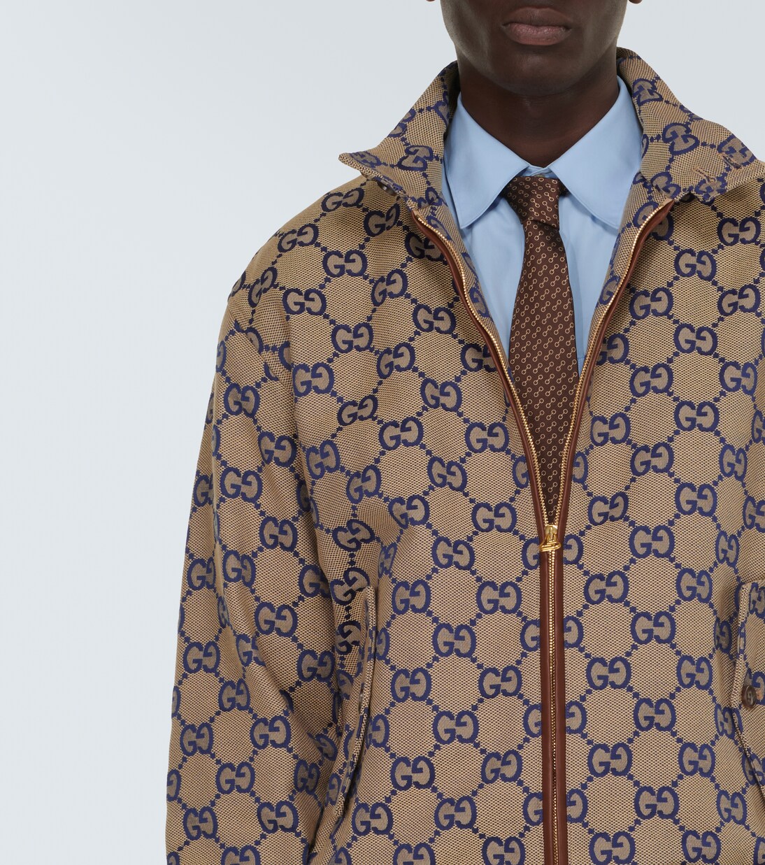 Maxi GG canvas cotton blend jacket in multicoloured Gucci Mytheresa