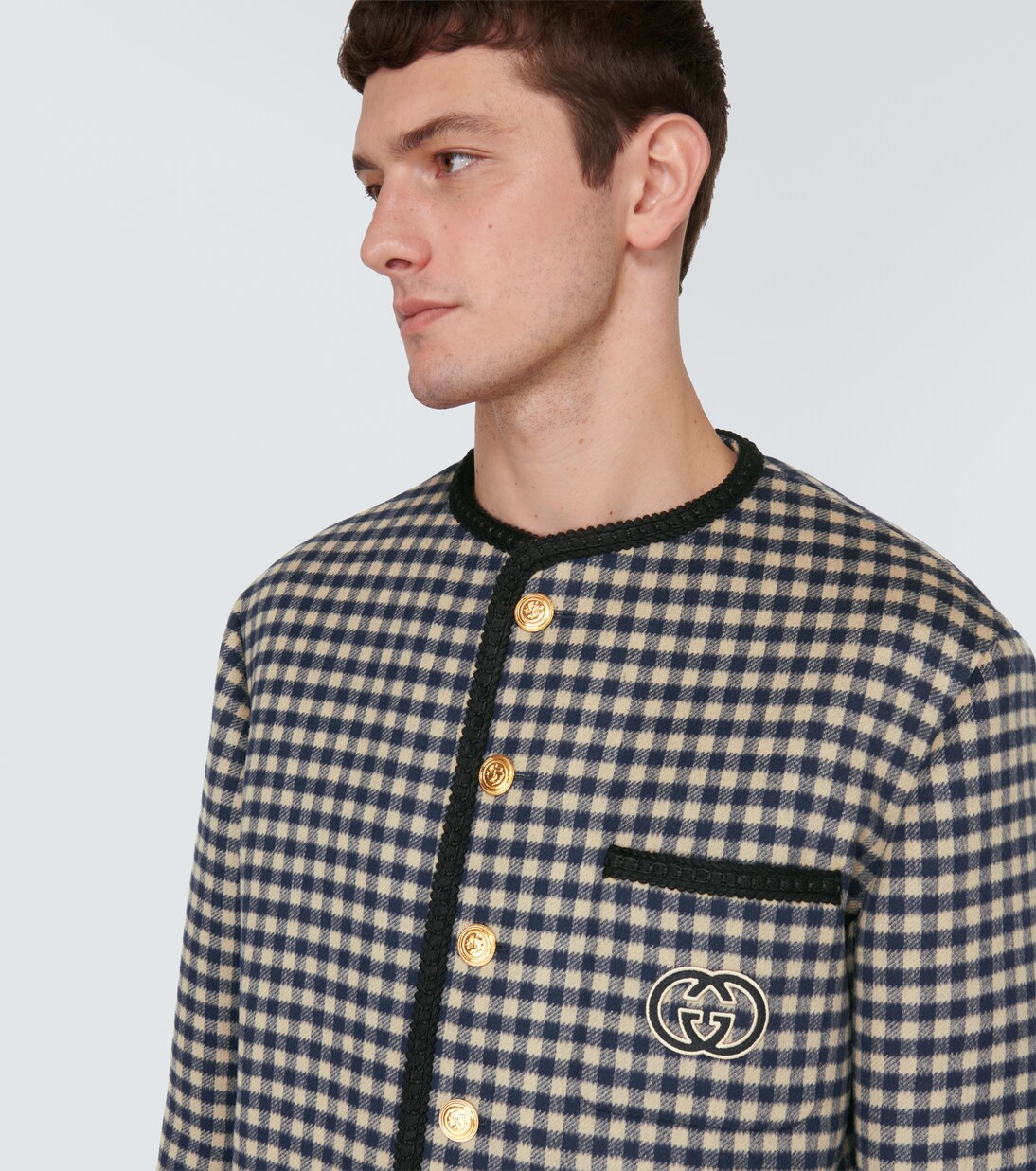 WOOL LIKE CHECK JACKET - ジャケット・アウター