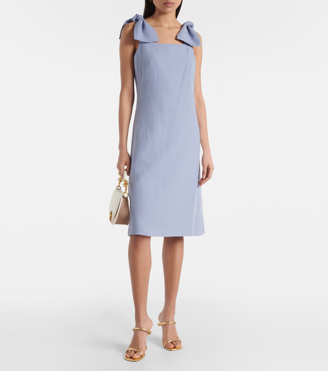 Vestido midi de lino | Chloé
