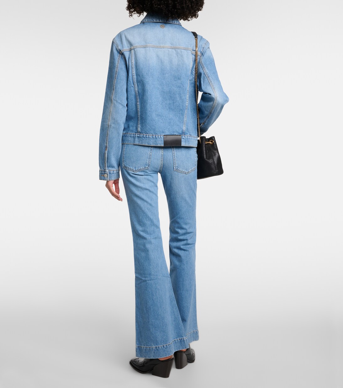 Chaqueta Falabella de denim con cadena | Stella McCartney