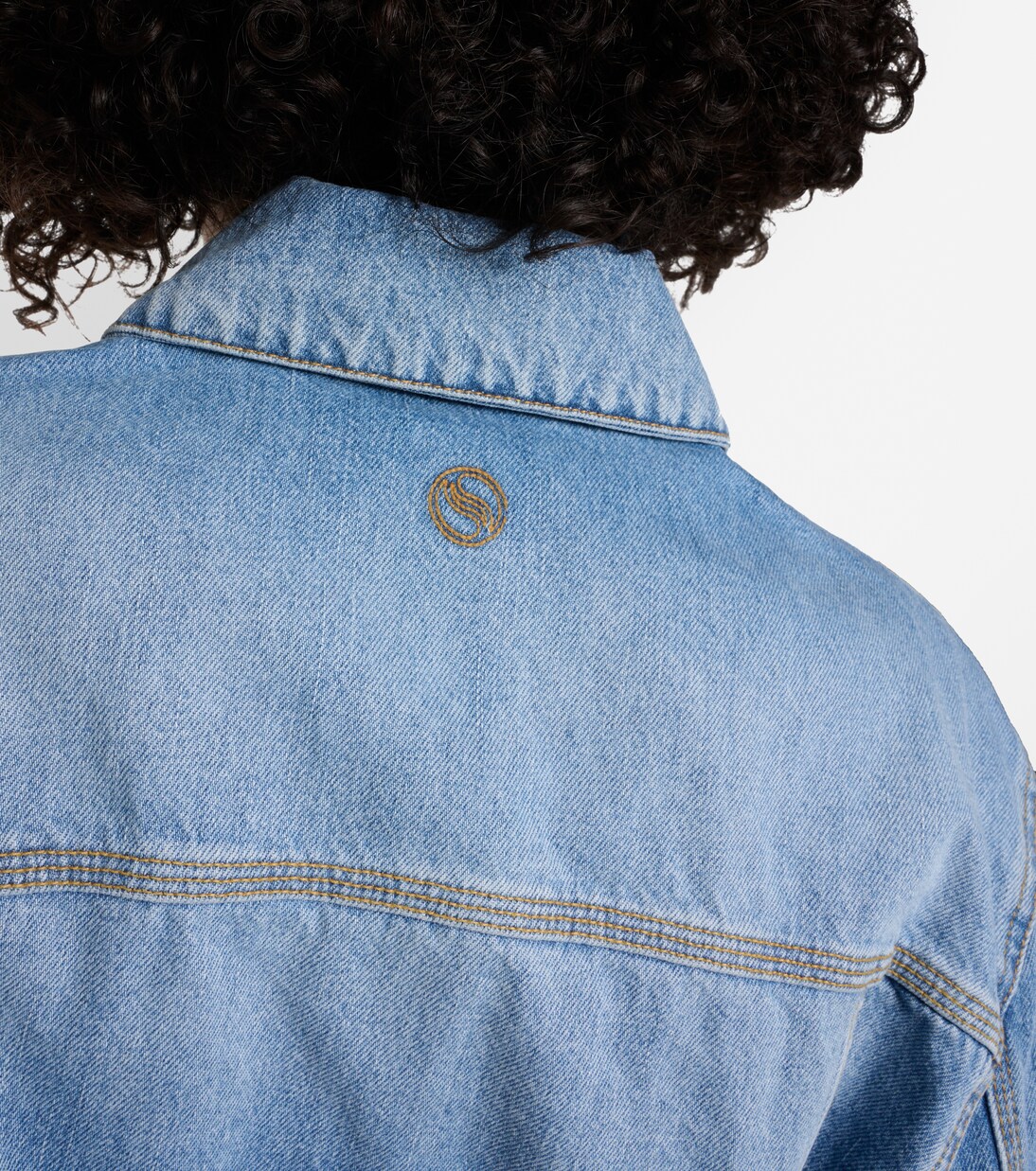 Chaqueta Falabella de denim con cadena | Stella McCartney