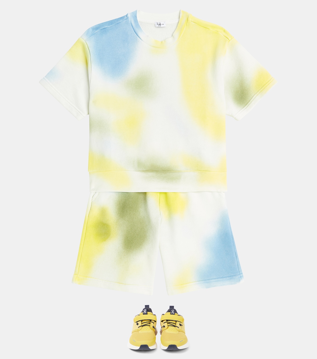 T-shirt e shorts in cotone tie-dye | Il Gufo