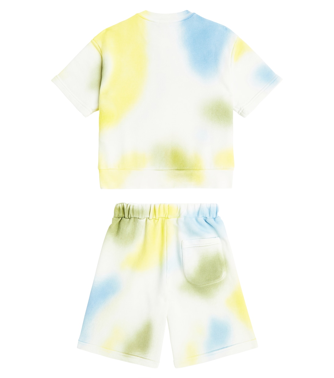 T-shirt e shorts in cotone tie-dye | Il Gufo