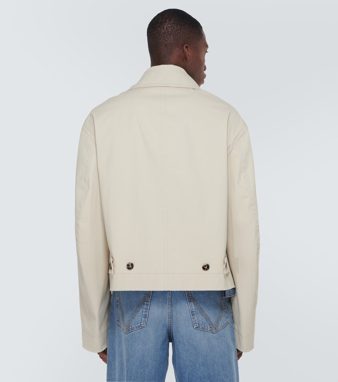 Coated cotton blouson jacket | Bottega Veneta