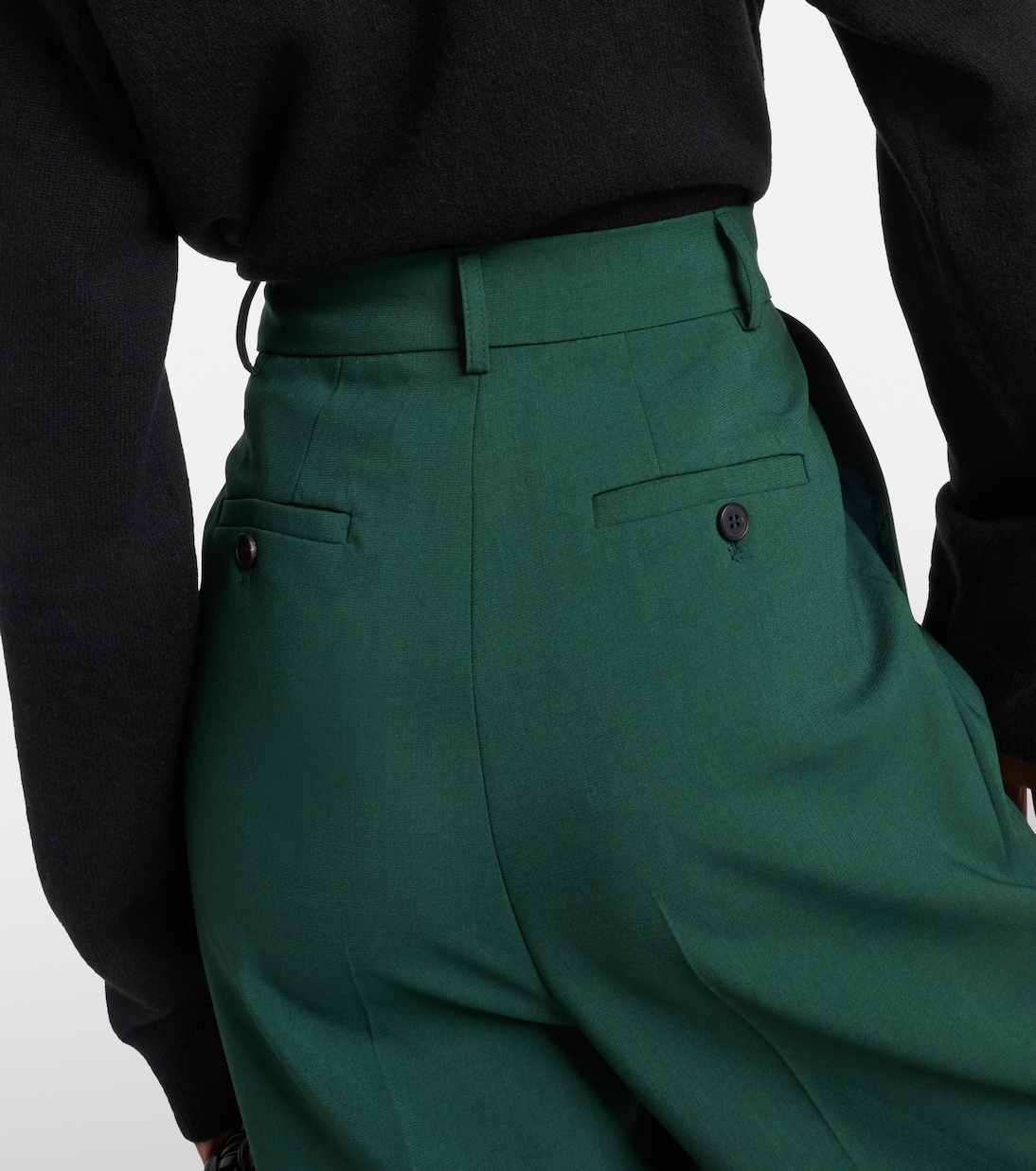 Pantaloni regular Bea a vita alta | The Frankie Shop