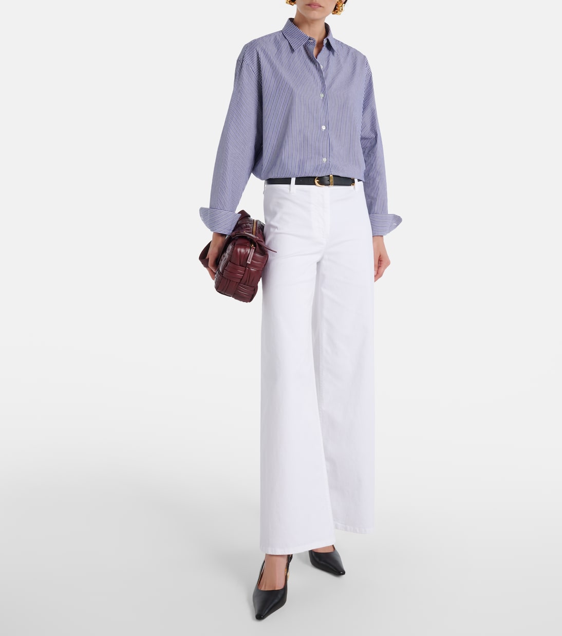 Weite Hose Megan aus Baumwoll-Twill | Nili Lotan