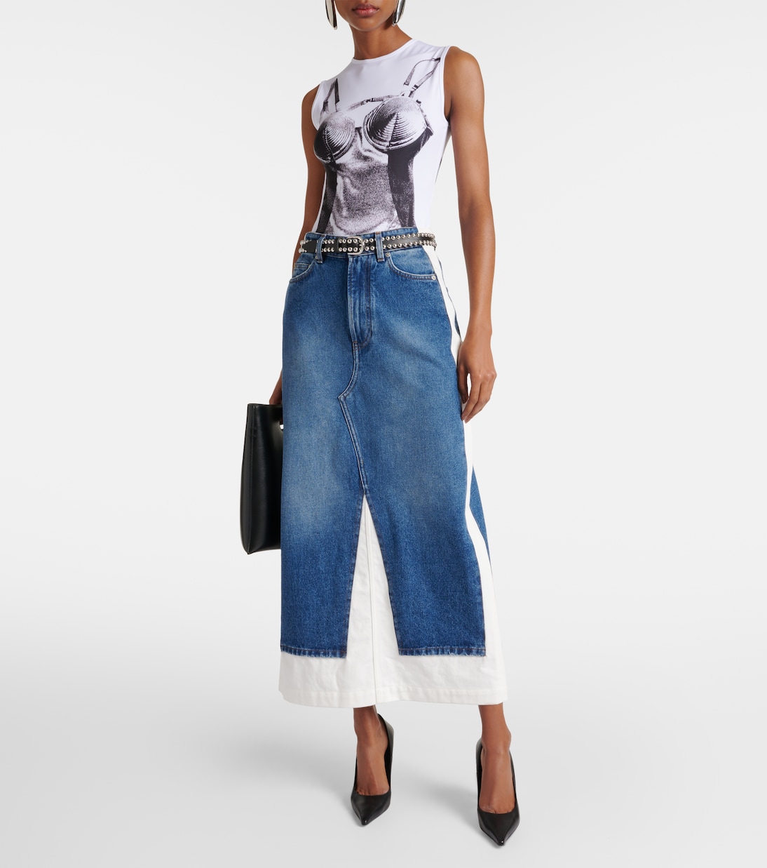 Gonna lunga di jeans | Jean Paul Gaultier