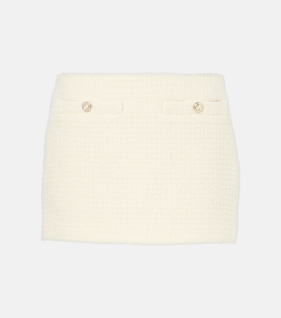 Falda Mini de Mezcla de Lana Bouclé para Jóvenes por Gucci