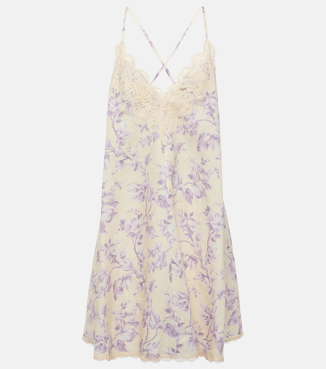 Slipdress Halliday aus Leinen mit Spitze | Zimmermann