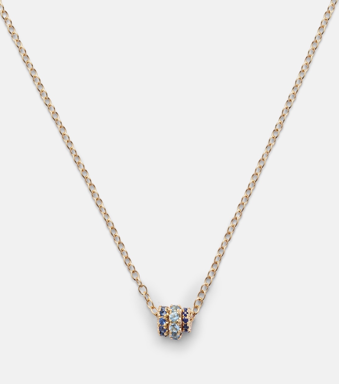 Collier Vesta en or 18 ct, saphirs et aigue-marine | Spinelli Kilcollin