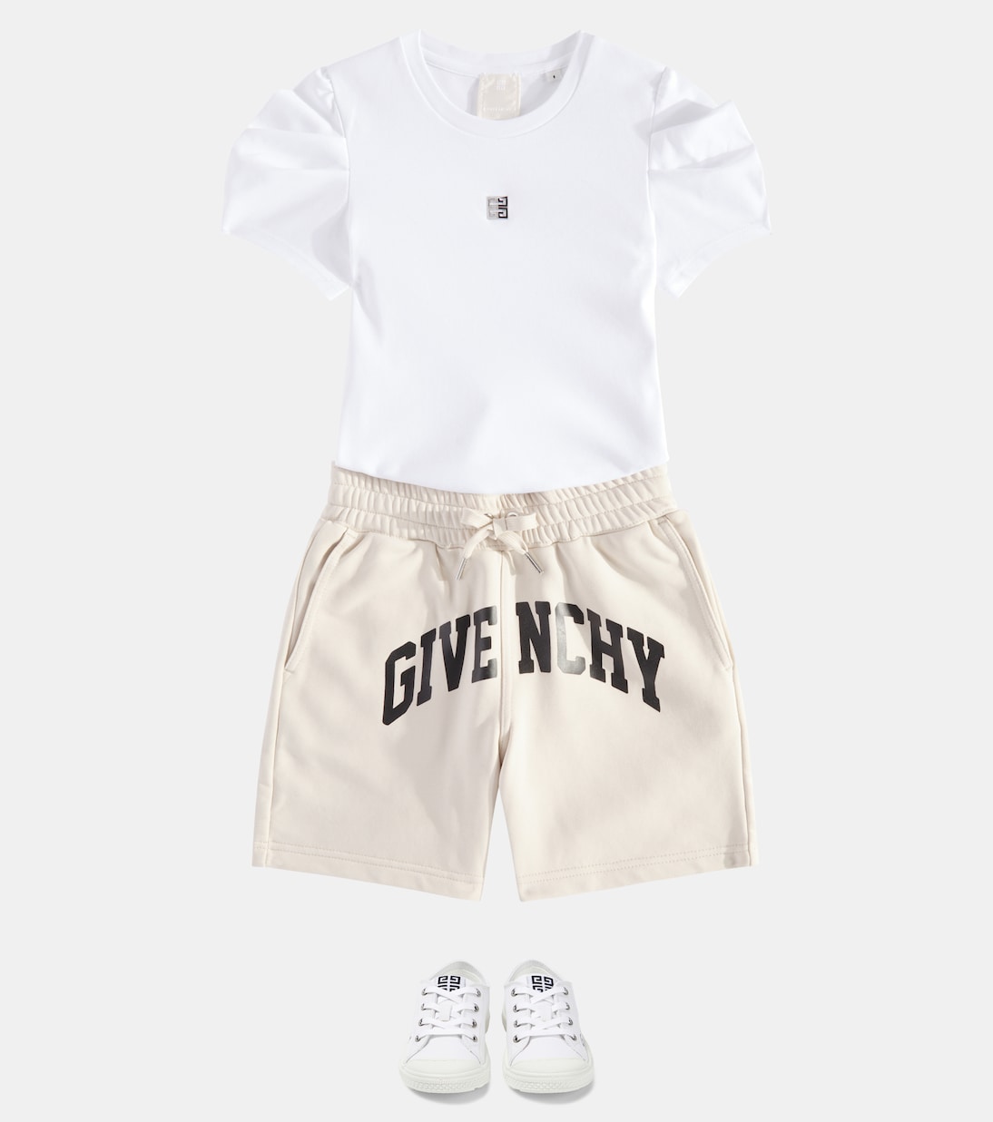 T-shirt in jersey di cotone con logo | Givenchy Kids