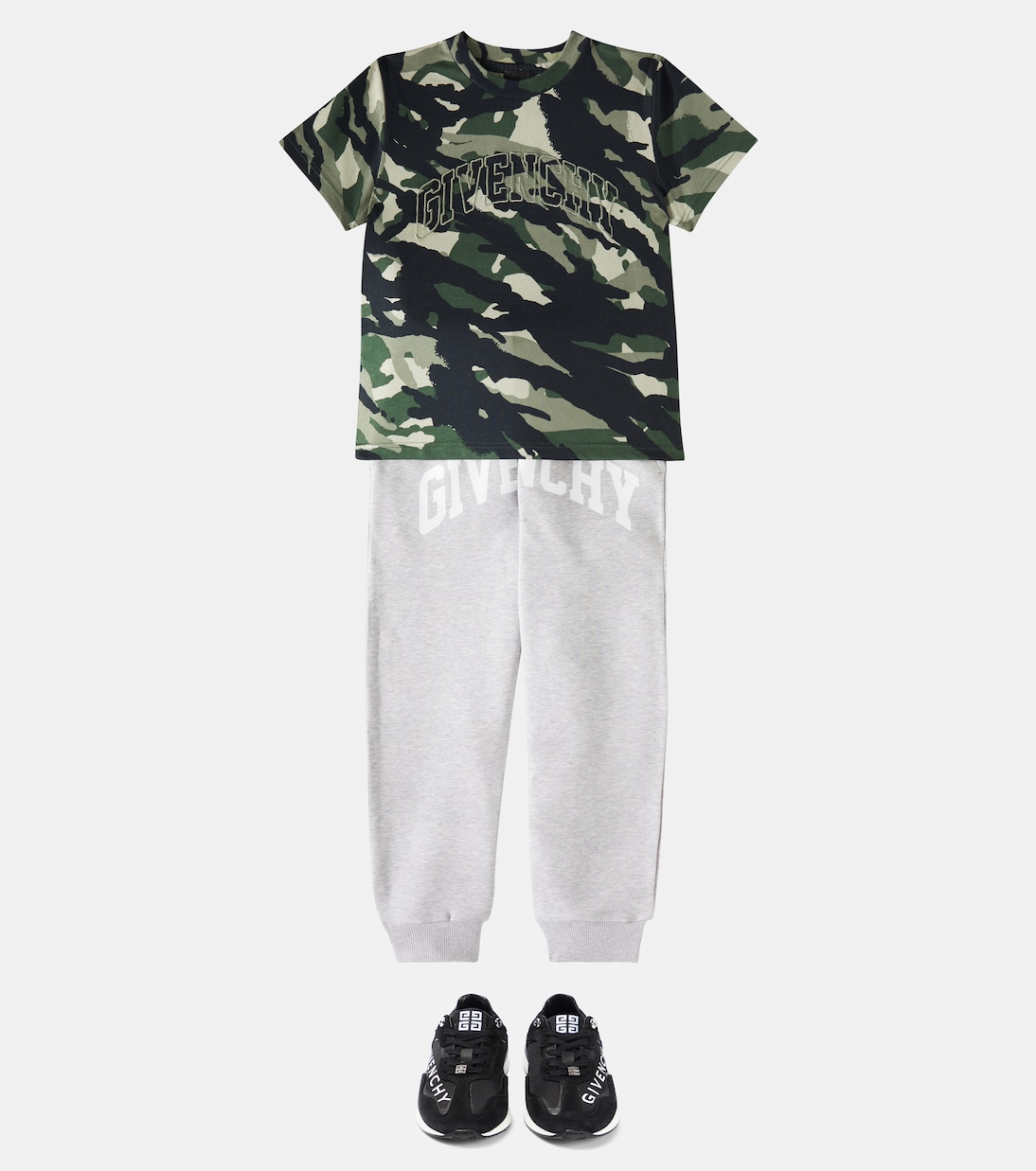 Camiseta de algodón estampada con logo | Givenchy Kids