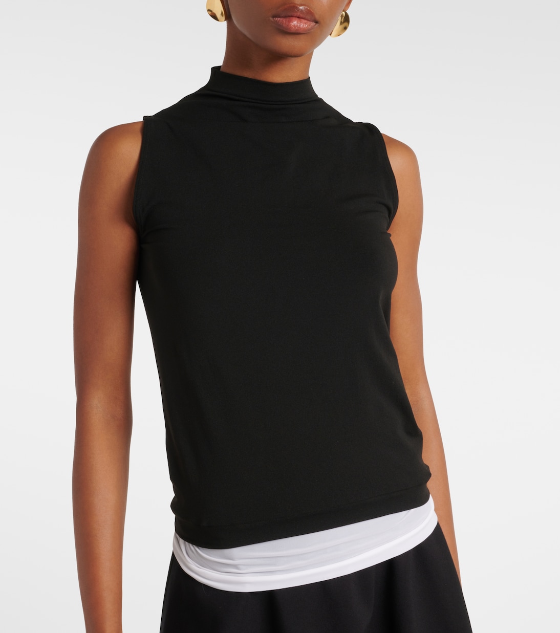 Top de cuello alto translúcido | Wolford