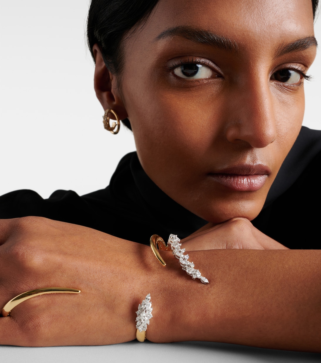 Bracciale in oro 18kt YEPREM Golden Strada con diamanti, elegante e moderno per giovani