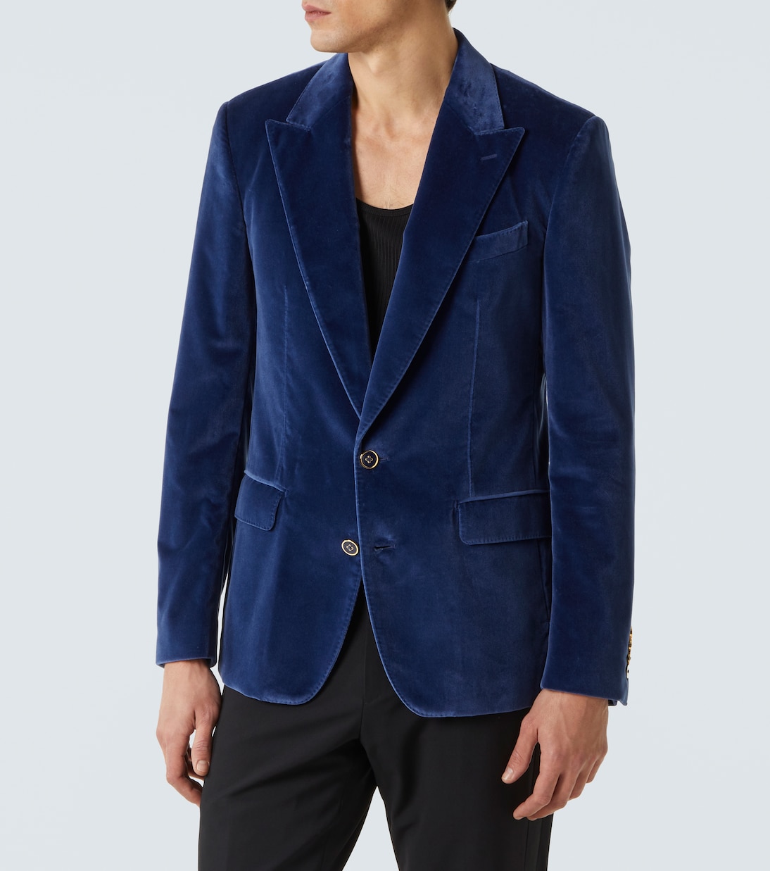 Blazer de terciopelo de algodón | Dolce&Gabbana