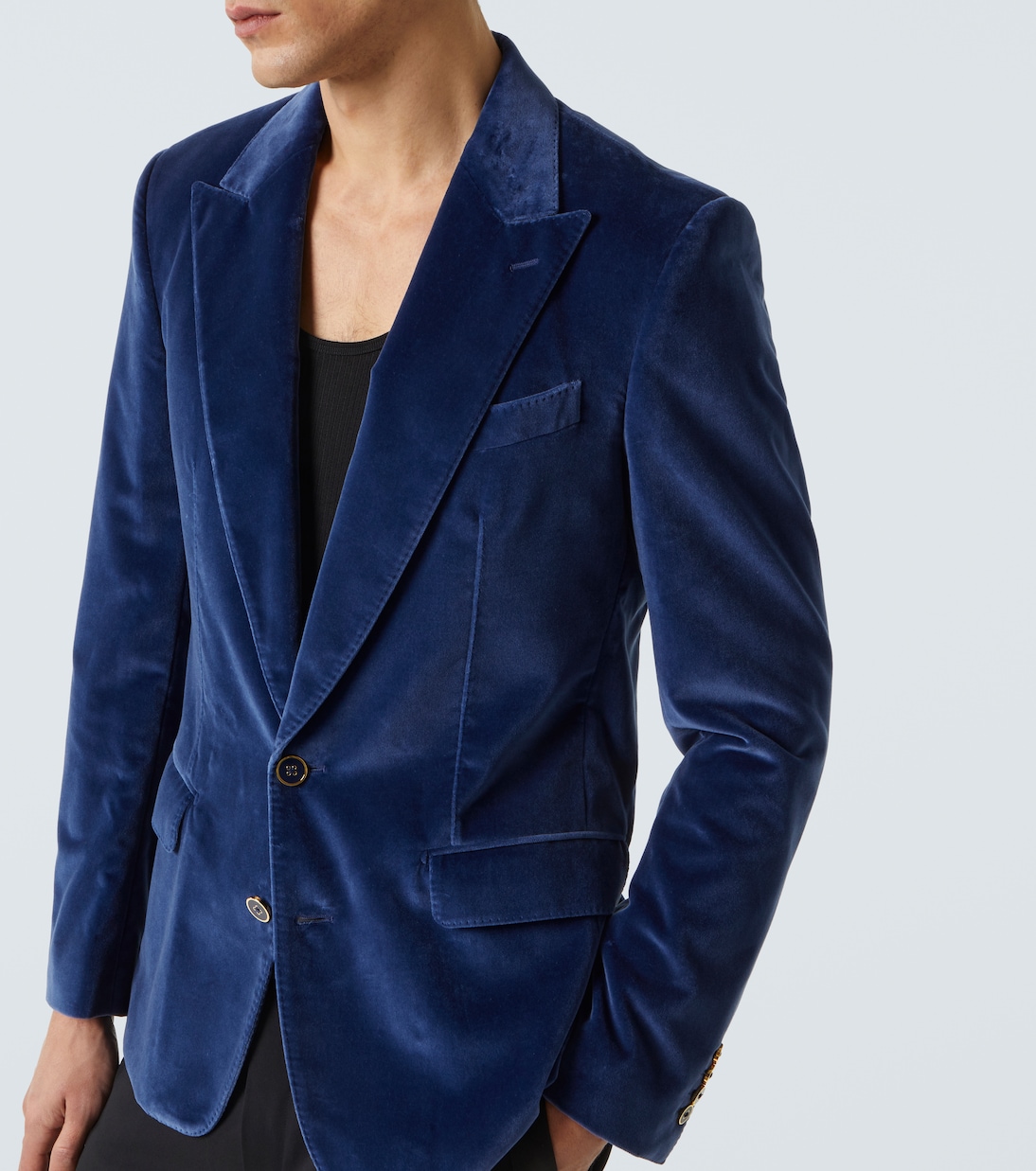 Blazer de terciopelo de algodón | Dolce&Gabbana