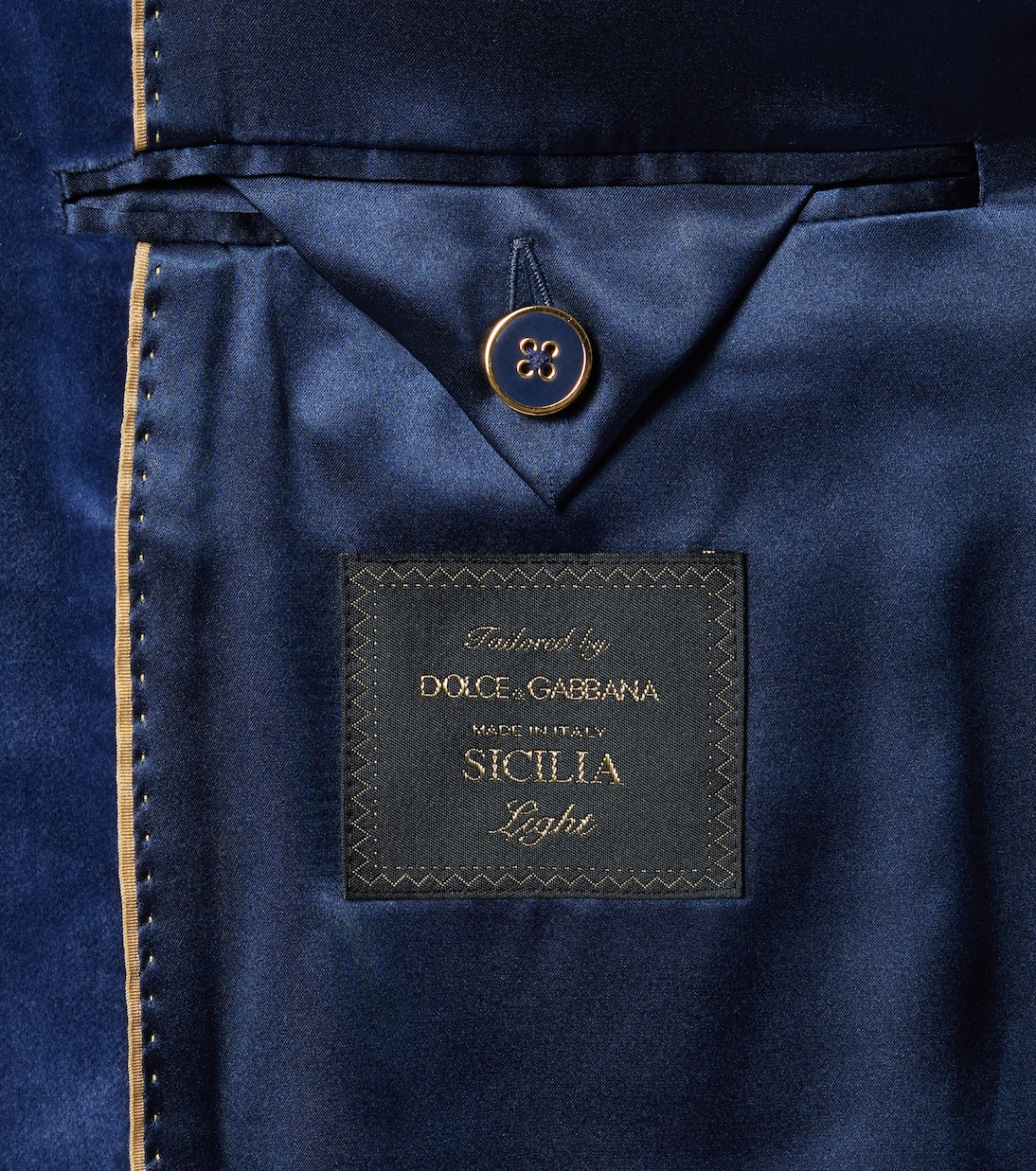 Blazer de terciopelo de algodón | Dolce&Gabbana