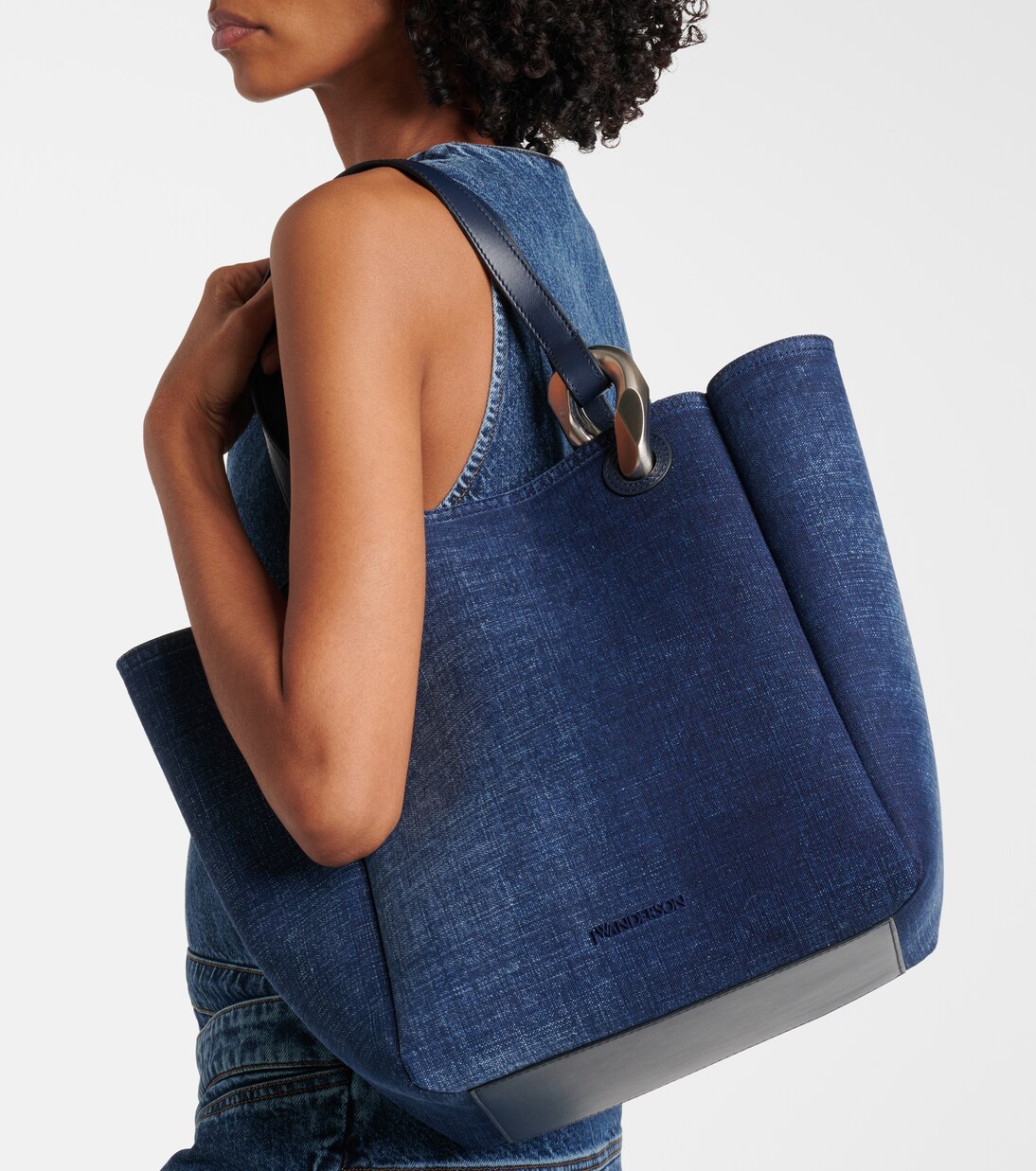 Borsa Corner Large in denim | JW Anderson