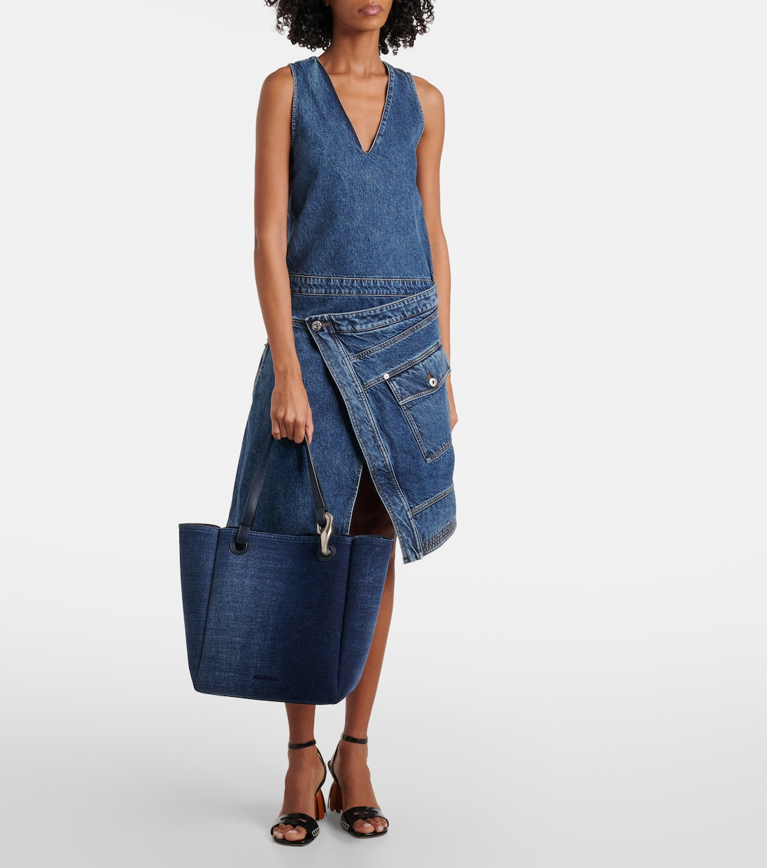 Borsa Corner Large in denim | JW Anderson
