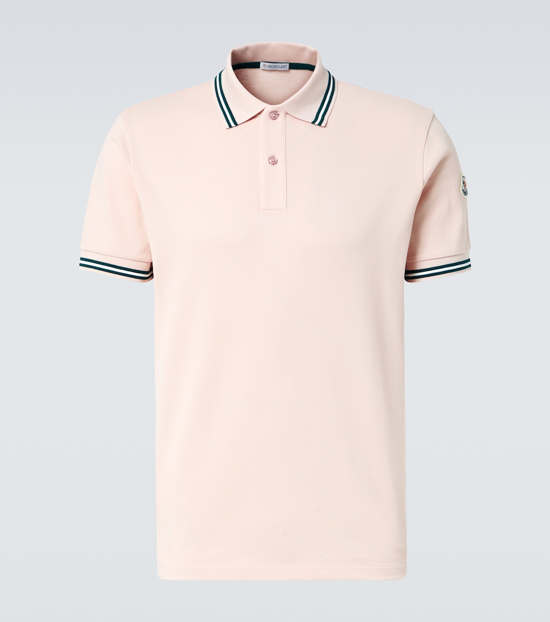 Moncler pink polo hotsell