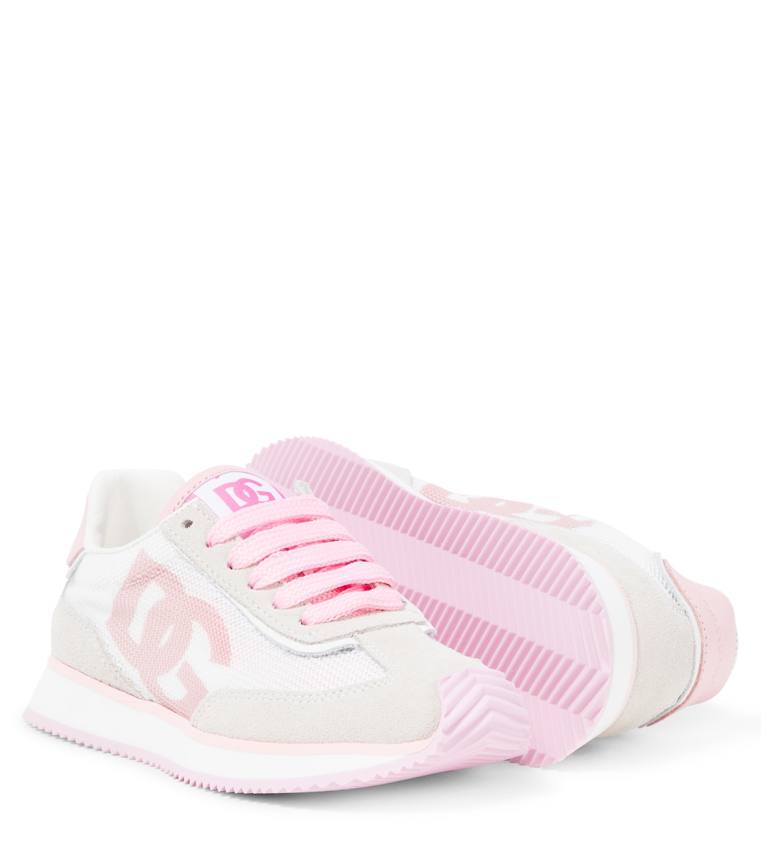 Dragon suede-trimmed sneakers | Dolce&Gabbana Kids