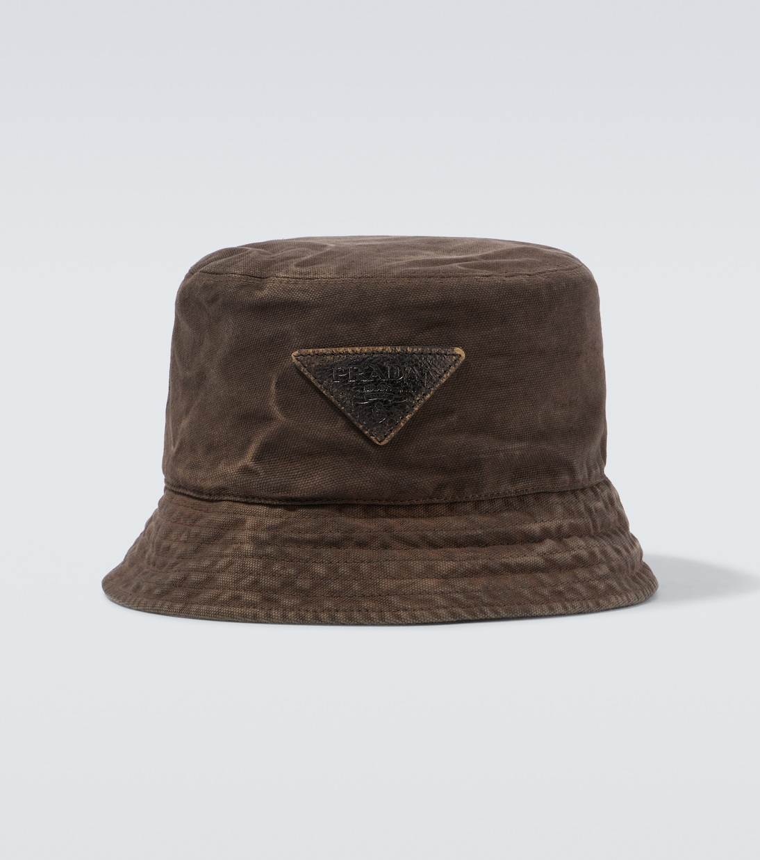 Cappello da pescatore in cotone con logo | Prada