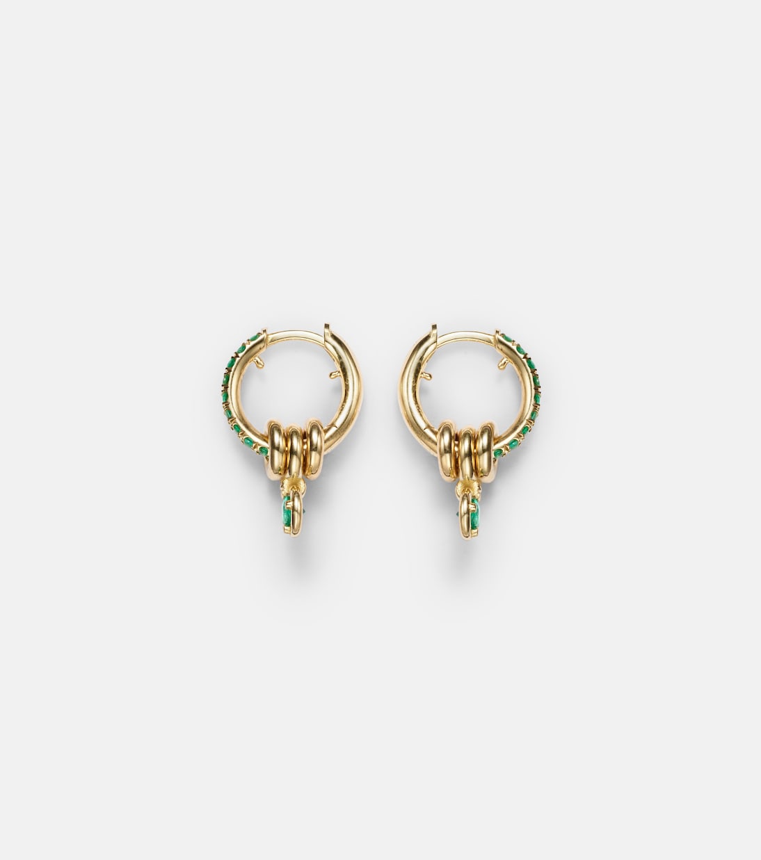 Boucles d'oreilles Zahra en or 18 ct et émeraudes | Spinelli Kilcollin