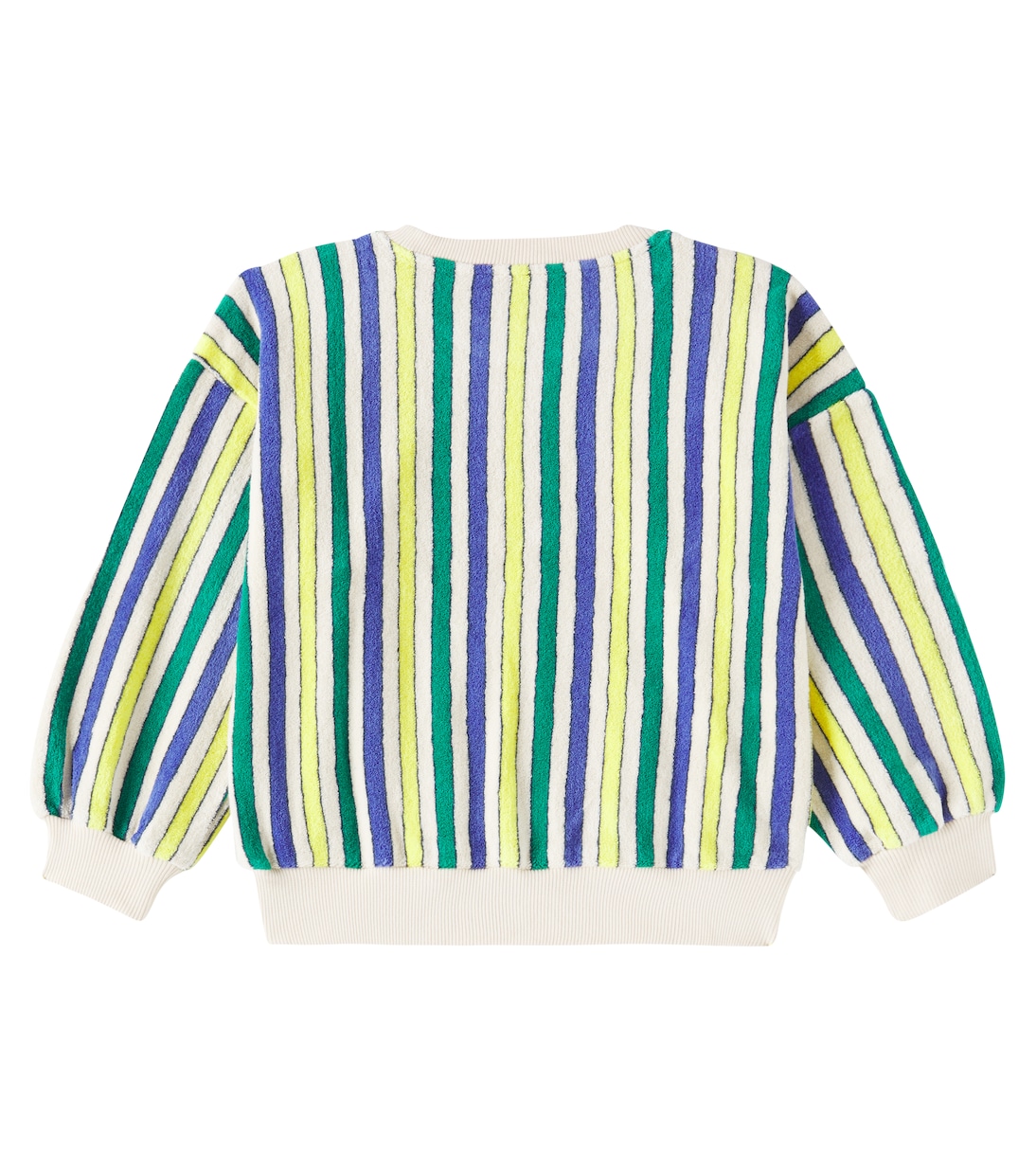 Sudadera en rizo de algodón a rayas | Bobo Choses