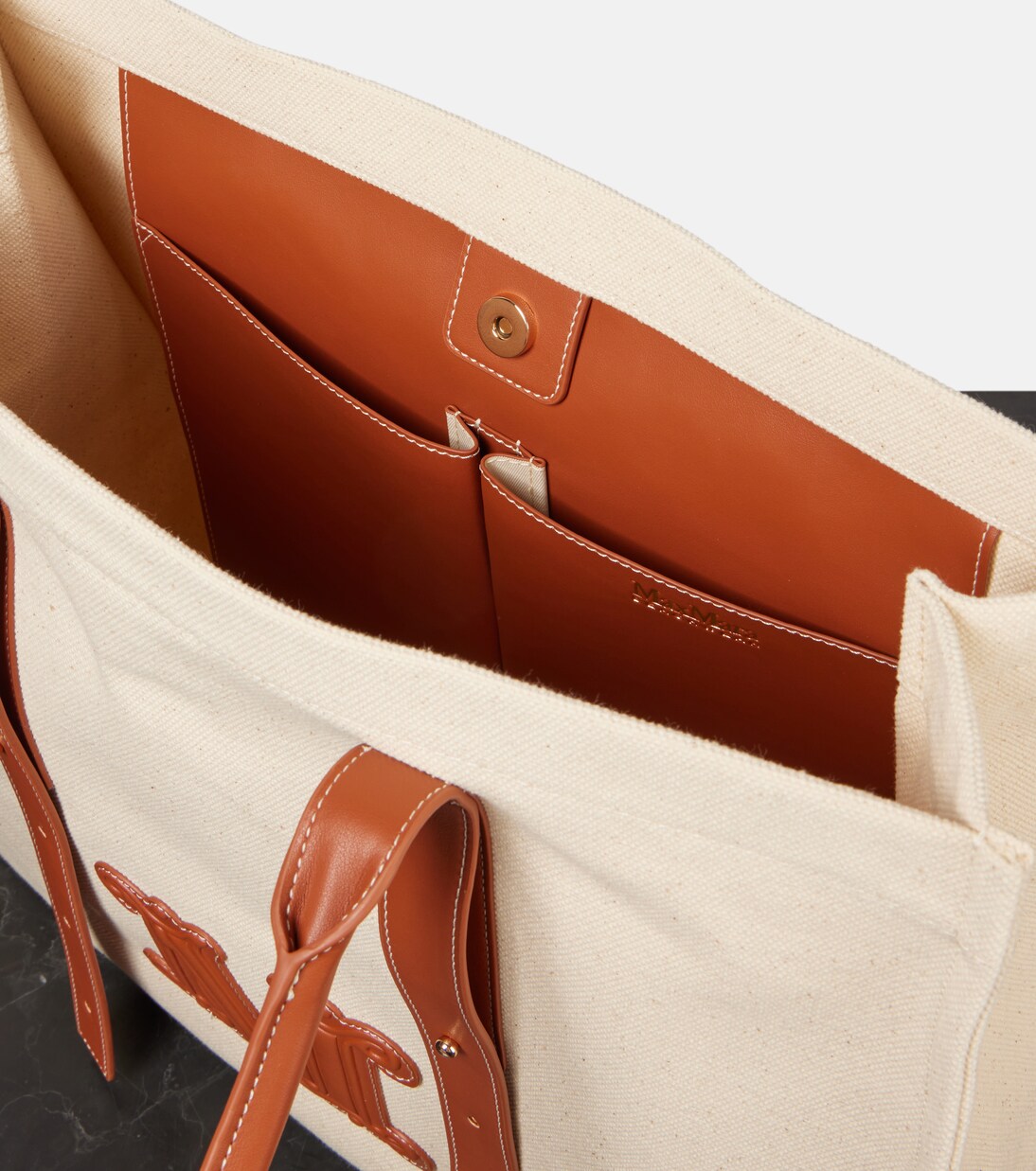 Cabas Brava en toile et cuir | Max Mara