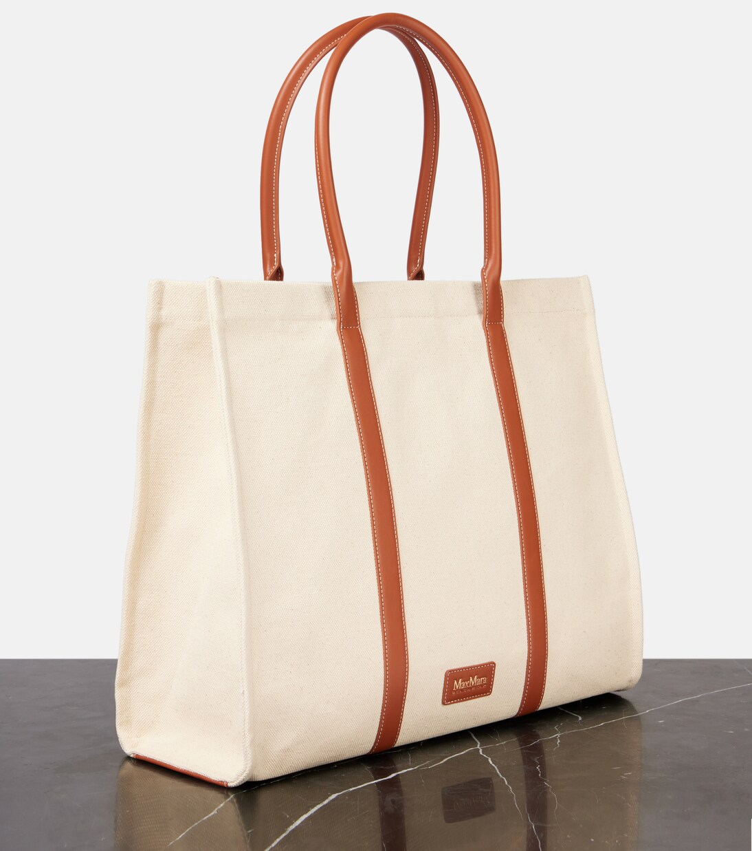 Cabas Brava en toile et cuir | Max Mara